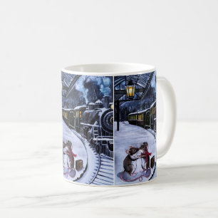 Der Abschiedskuss Gemälde von Alfred Fox Kaffeetasse