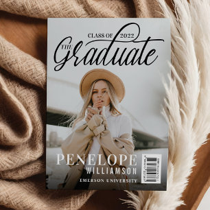 Der Abschluss des Graduate Script Foto Magazine Einladung