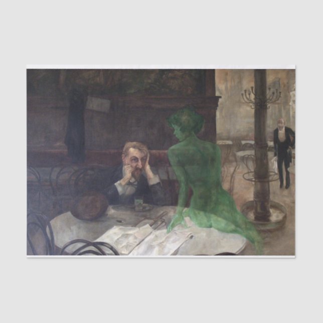 Der Absinthe Drinker Seidenpapier (Vorderseite)