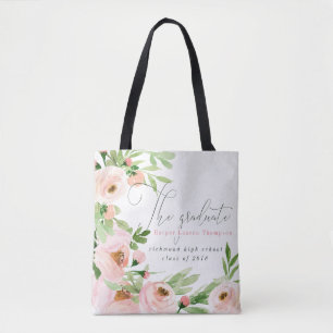 DER ABSOLVENT ERRÖTEN DAS BLUMEN AQUARELL TASCHE