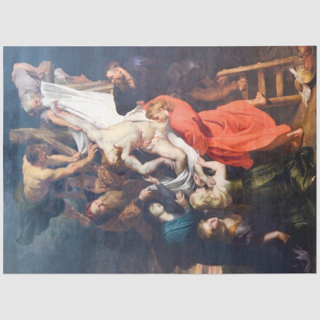 Der Abstieg vom Kreuz, Rubens Seidenpapier (Vorderseite)