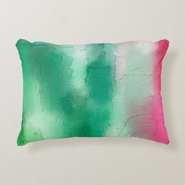 Der abstrakte Hintergrund des Pinselstrichs. Kunst Dekokissen (Vorderseite)