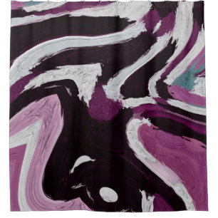 Der abstrakte Hintergrund des Pinselstrichs. Kunst Duschvorhang