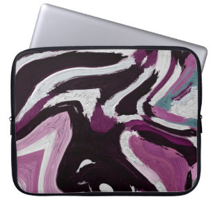 Der abstrakte Hintergrund des Pinselstrichs. Kunst Laptopschutzhülle