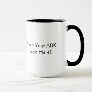 Der Adirondacks nennen - fügen Sie Ihre ADK Stadt Tasse