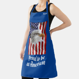 Der Adler, die amerikanische Flagge, das Patriotis Schürze