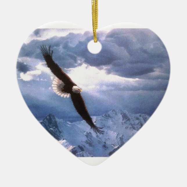 Der Adler wittert den Sturm Keramikornament (Vorne)