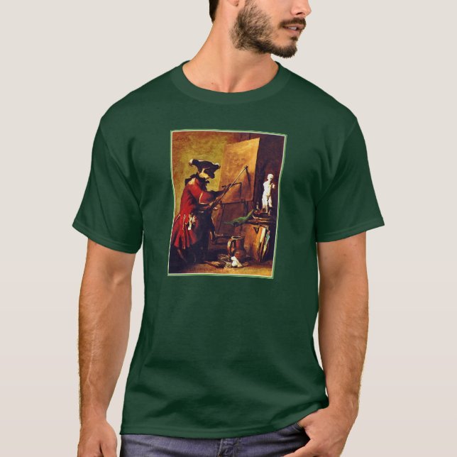 Der Affe Maler T-Shirt (Vorderseite)