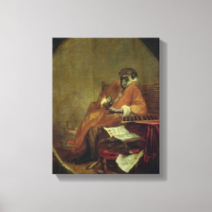 Der AffeAntiquarian, 1740 Leinwanddruck