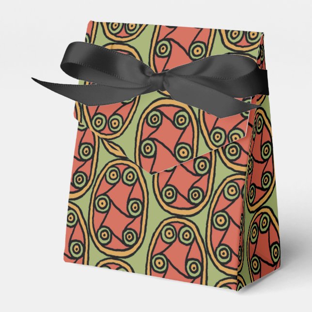 Der ägyptische Tribal Schild auf der Green Zent Gu Geschenkschachtel (Vorderseite)