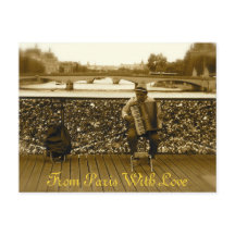 Der Akkordeon-Spieler - Pont des Arts, Paris
