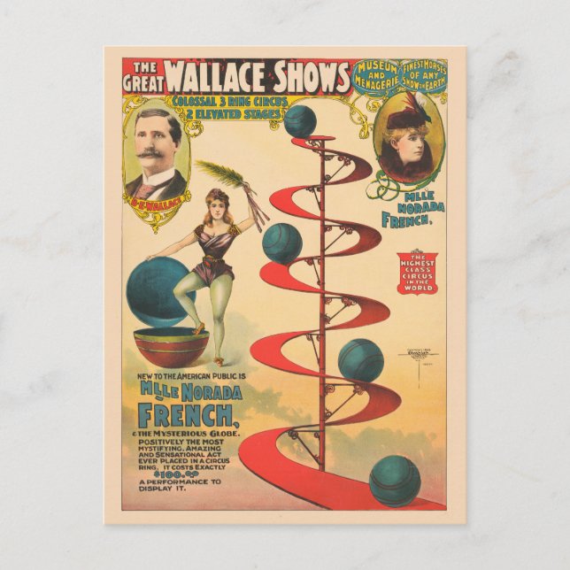 Der Akt von M'lle Norada Französisch Postkarte (Vorderseite)