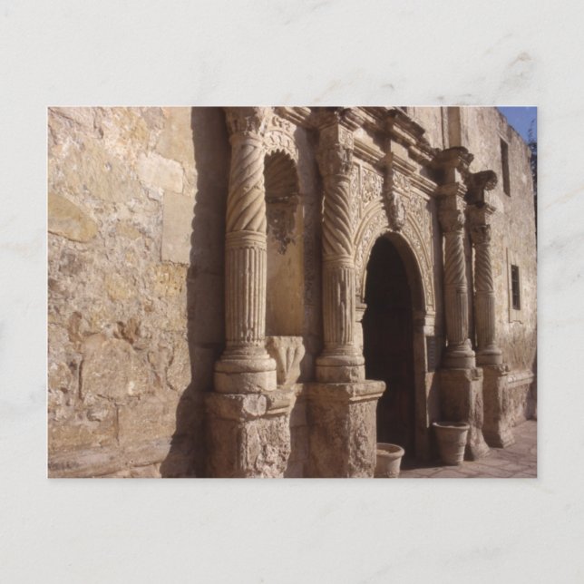 Der ALAMO-Schrein der texanischen Freiheit Postkarte (Vorderseite)