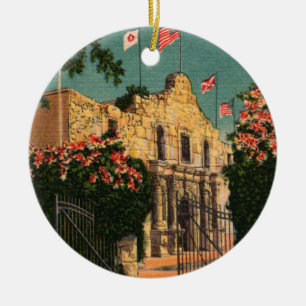 Der Alamo Vintage Texas Schmuck Keramikornament