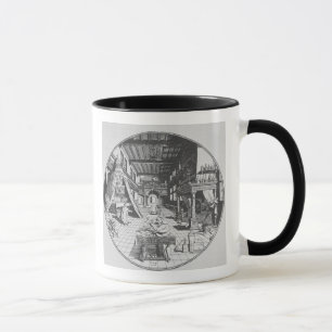 Der Alchemist in seinem Labor, von 'Amphitheatr Tasse