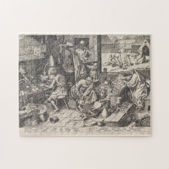 Der Alchemist nach 1558 Pieter Bruegel der Ältere (Horizontal)