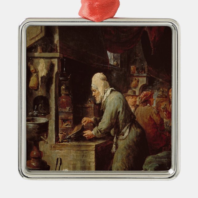 Der Alchemist Ornament Aus Metall (Vorne)