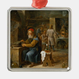 Der Alchemist Silbernes Ornament