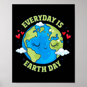 Der Alltag ist der Tag der Erde Celebrate Earth Da Poster