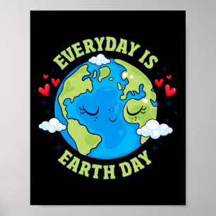 Der Alltag ist der Tag der Erde Celebrate Earth Da Poster