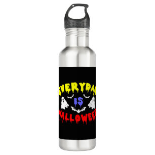 Der Alltag ist Halloween Edelstahlflasche