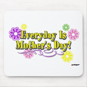 Der Alltag ist Muttertag! Blume und Typ Mousepad
