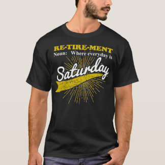 Der Alltag ist Samstag, sonnige Ruhestätte müde T-Shirt