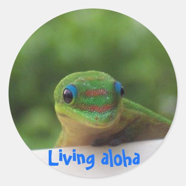 Der Aloha Lifestyle Runder Aufkleber (Vorderseite)