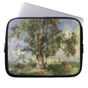 Der alte Aschen-Baum (Öl auf Leinwand) Laptopschutzhülle