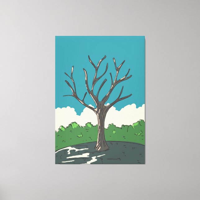 Der alte Baum Leinwanddruck (Vorderseite)