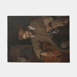 Der alte Drinker (von Gabriel Metsu) Fußmatte