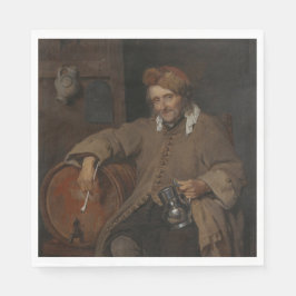 Der alte Drinker (von Gabriel Metsu) Serviette