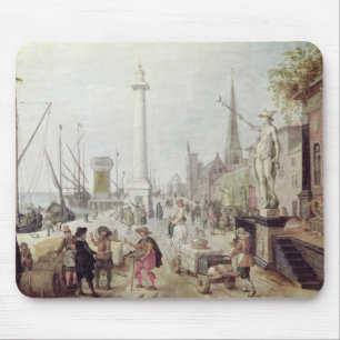 Der alte Hafen von Antwerpen Mousepad