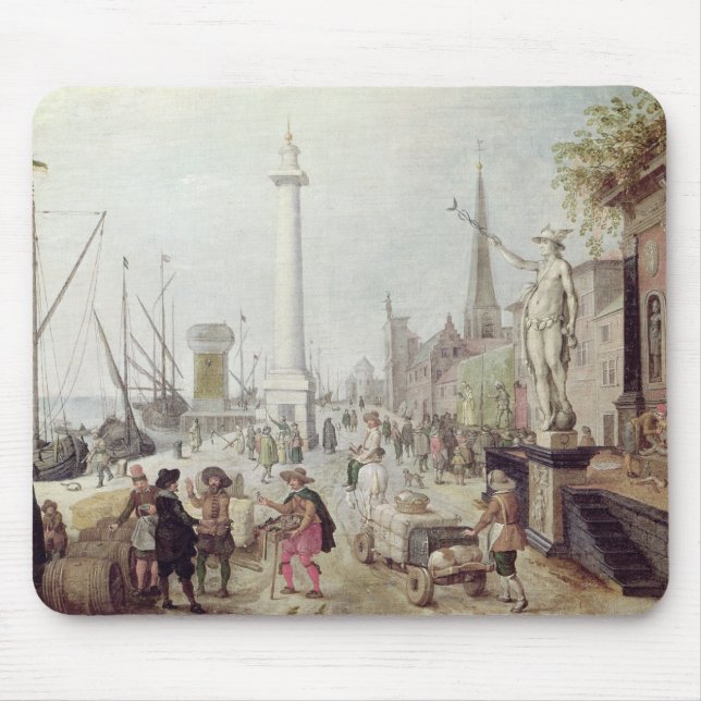 Der alte Hafen von Antwerpen Mousepad (Vorne)