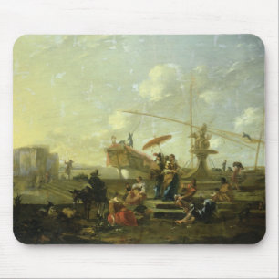 Der alte Hafen von Genua Mousepad