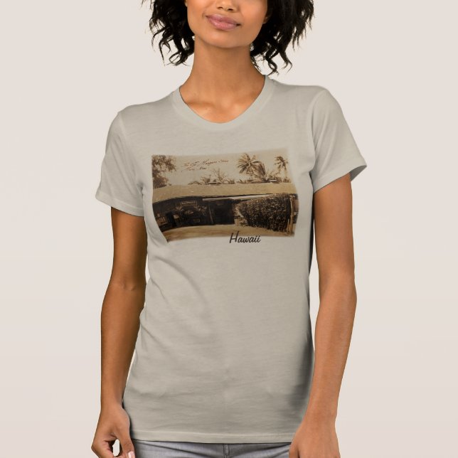 Der alte Hasegawa-Speicher auf Maui T-Shirt (Vorderseite)