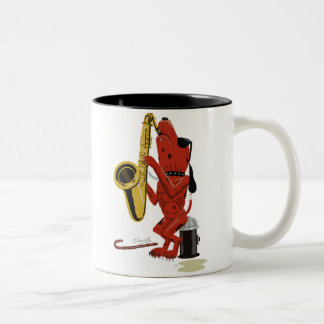Der alte Hund, neu leckt Kaffee-Tasse Zweifarbige Tasse