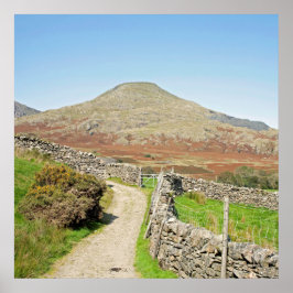 Der alte Mann der Postkartenkissen des Konistons Poster