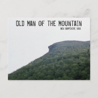 Der alte Mann des Berges New Hampshire Postkarte
