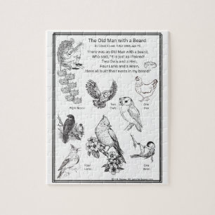 Der alte Mann Gedicht Puzzle, 20x25 cm, 110 Teile