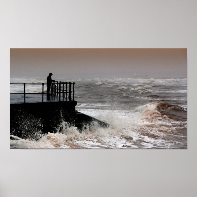Der alte Mann und das regende Meer Poster (Vorne)