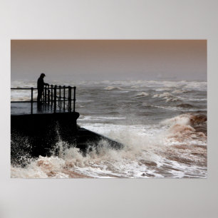 Der alte Mann und das tobende Meer Poster