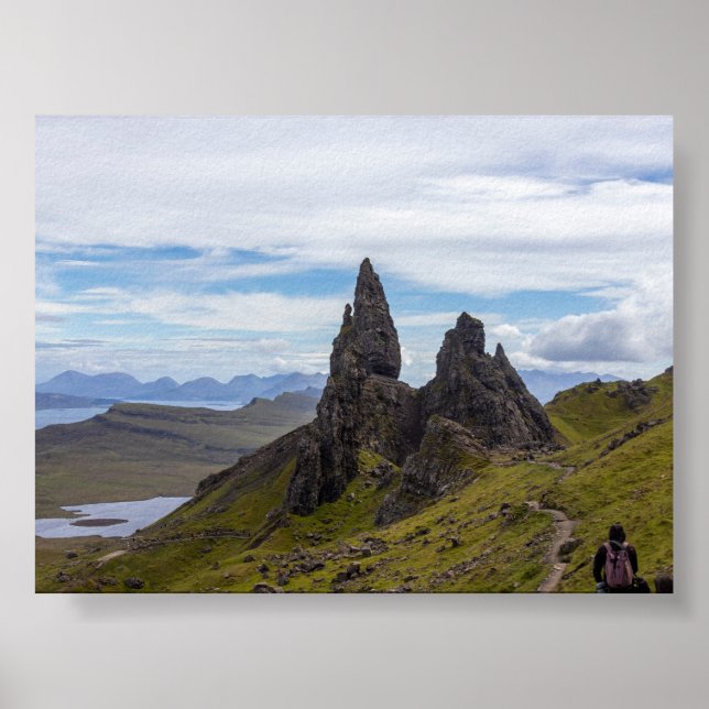 Der Alte Mann von Storr Poster (Vorne)