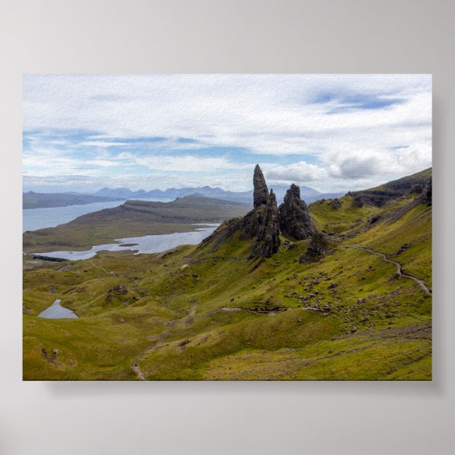 Der Alte Mann von Storr Poster (Vorne)