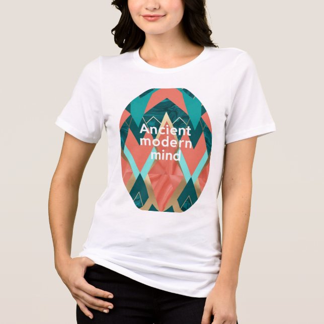Der alte moderne Geist, die heiligen Dreiecke Tri-Blend Shirt (Vorderseite)