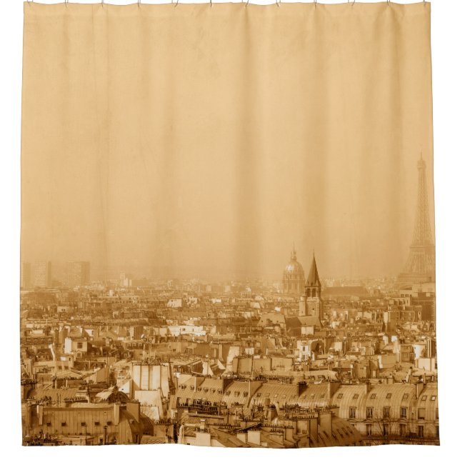 Der alte Paris franceparis, alt, alt, Duschvorhang (Vorderseite)