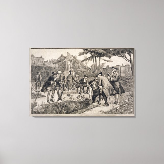 Der alte physische Garten der Gesellschaft von Apo Leinwanddruck (Vorderseite)