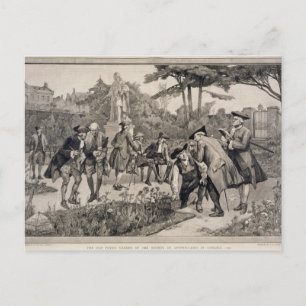 Der alte physische Garten der Gesellschaft von Apo Postkarte