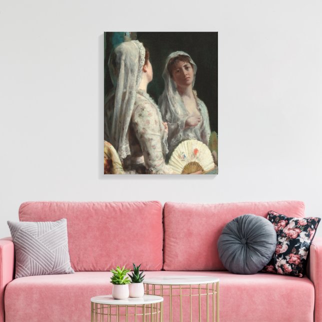 Der alte Schleier Leinwanddruck (Insitu (Wohnzimmer))