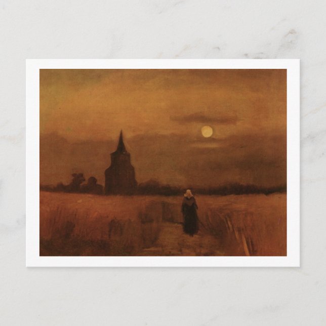 Der alte Turm im Fields Van Gogh Fine Art Postkarte (Vorderseite)